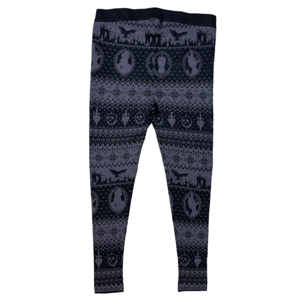 HOT TOPIC DISNEY VILLAINS INTARSIA PRINT KNIT LEGGINGS 2X PLUS SIZE **NWT** - Picture 6 of 14